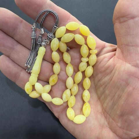 Kaliningrad Damla Kehribar Beyzi Tespih 6,5*11 (mm)