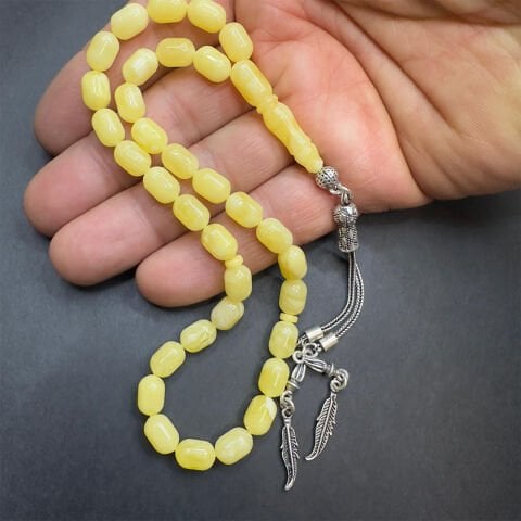 Kaliningrad Damla Kehribar Kapsül Tespih 6,5*9,5 (mm)-5