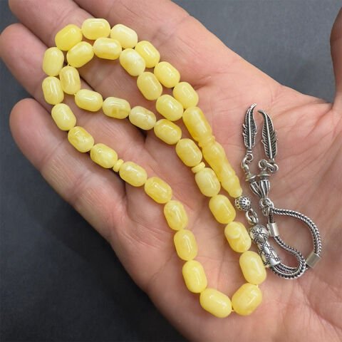 Kaliningrad Damla Kehribar Kapsül Tespih 6,5*9,5 (mm)-5