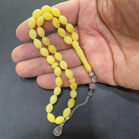 Kaliningrad Damla Kehribar Beyzi Tespih 6,5*9,5 (mm)-1