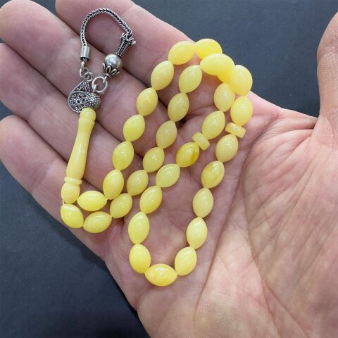 Kaliningrad Damla Kehribar Beyzi Tespih 6,5*9,5 (mm)-1