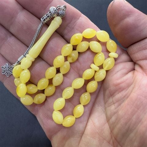 Kaliningrad Damla Kehribar Beyzi Tespih 6,5*9,5 (mm)-2