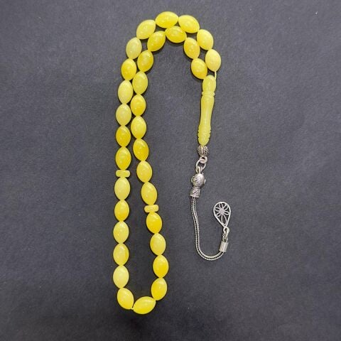 Kaliningrad Damla Kehribar Beyzi Tespih 6,5*9,5 (mm)-3