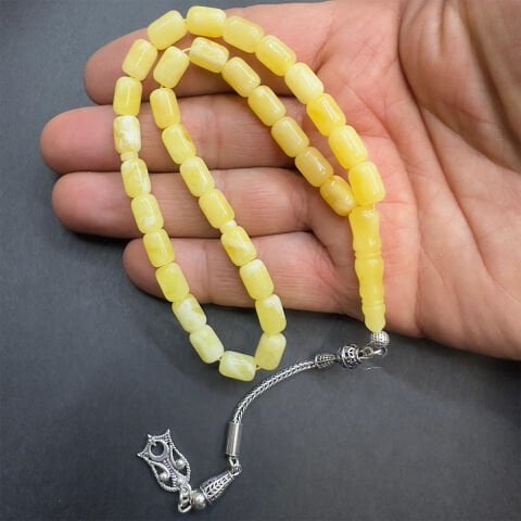 Kaliningrad Damla Kehribar Kapsül Tespih 6,5*9 (mm)