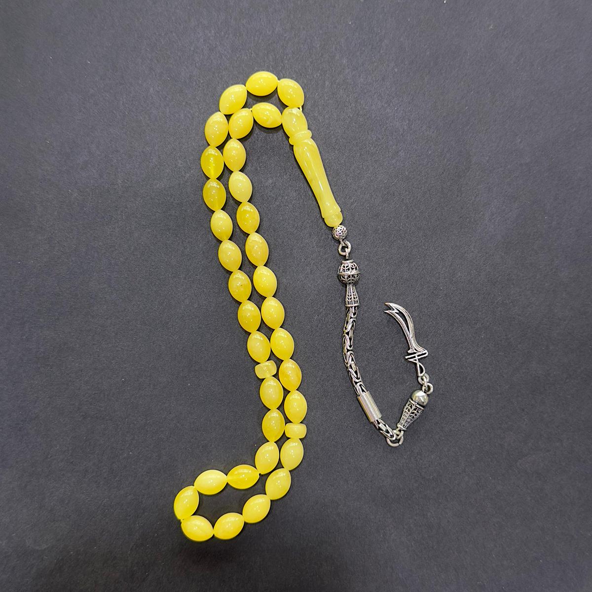 Kaliningrad Damla Kehribar Beyzi Tespih 6.5*9.5 (mm)-1