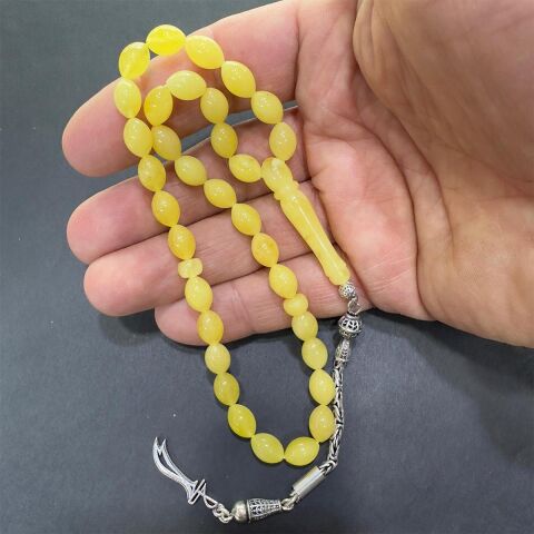 Kaliningrad Damla Kehribar Beyzi Tespih 6.5*9.5 (mm)-1