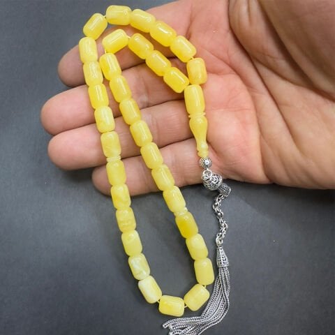 Kaliningrad Damla Kehribar Kapsül Tespih 7,5*10 (mm)-1