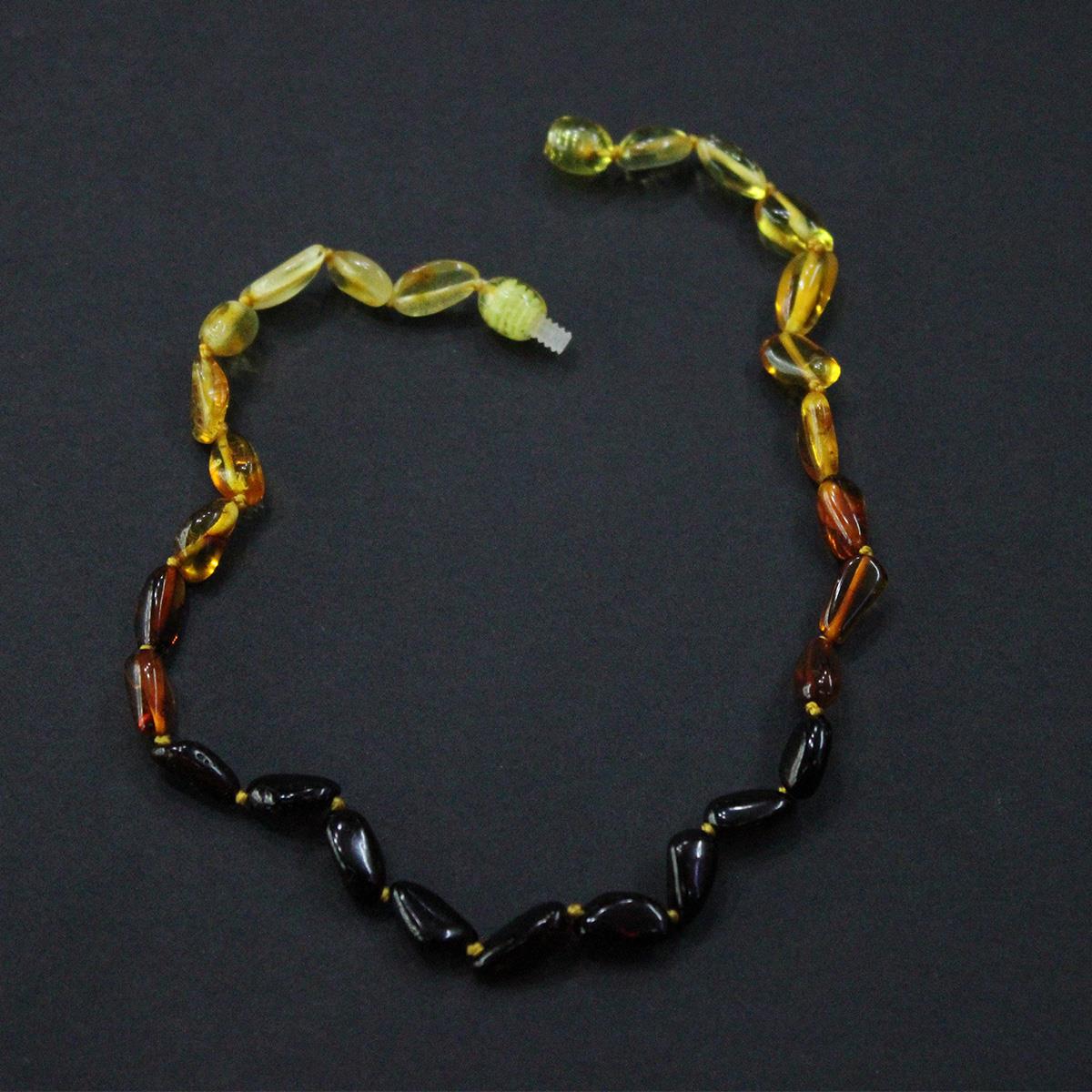 Renk Geçişli Ukrayna Damla Kehribar Çocuk Kolye 5 (gr)