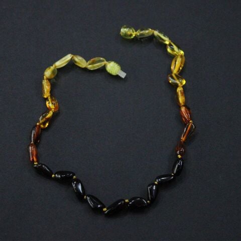 Renk Geçişli Ukrayna Damla Kehribar Çocuk Kolye 5 (gr)