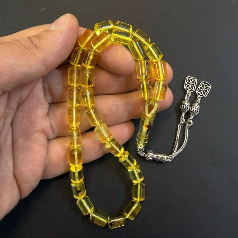 Şeffaf Kaliningrad Damla Kehribar Tespih 7*10.5 (mm)