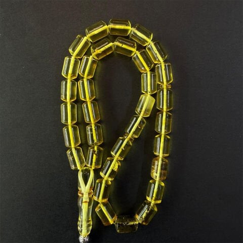 Şeffaf Kaliningrad Damla Kehribar Tespih 7*10.5 (mm)