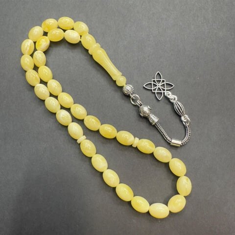 Kaliningrad Damla Kehribar Beyzi Tespih 6*8 (mm)