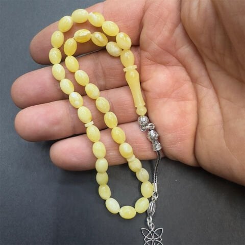 Kaliningrad Damla Kehribar Beyzi Tespih 6*8 (mm)