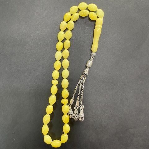 Kaliningrad Damla Kehribar Beyzi Tespih 6.5*9.5 (mm)-5