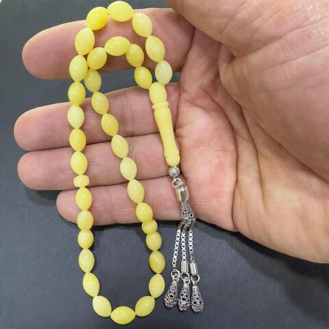 Kaliningrad Damla Kehribar Beyzi Tespih 6.5*9.5 (mm)-5