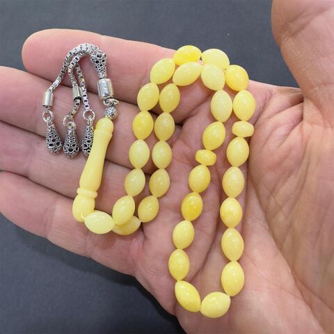 Kaliningrad Damla Kehribar Beyzi Tespih 6.5*9.5 (mm)-5