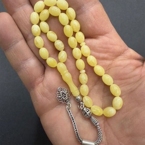 Kaliningrad Damla Kehribar Beyzi Tespih 6*8 (mm)-2