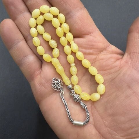 Kaliningrad Damla Kehribar Beyzi Tespih 6*8 (mm)-2