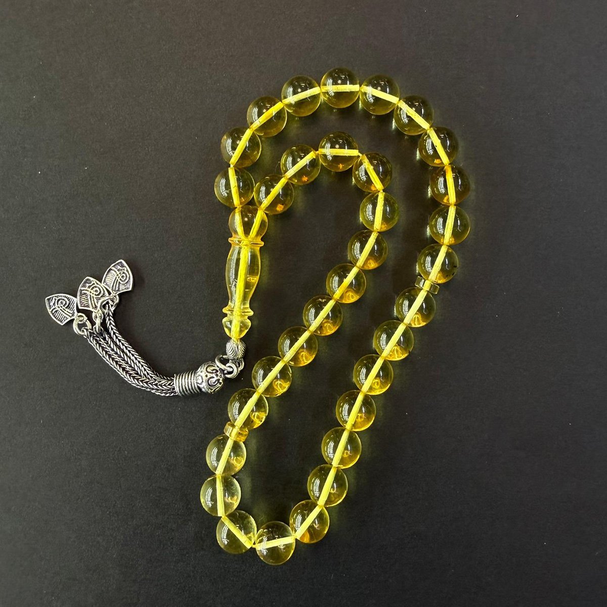 Şeffaf Kaliningrad Damla Kehribar Tespih 8.5 (mm)