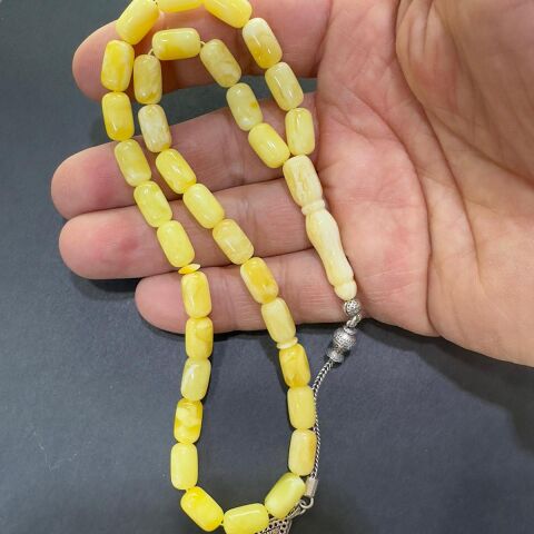 Kaliningrad Damla Kehribar Kapsül Tespih 6,5*11 (mm)