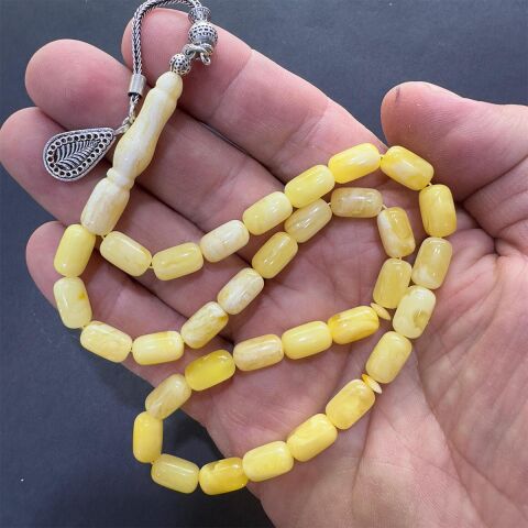 Kaliningrad Damla Kehribar Kapsül Tespih 6,5*11 (mm)