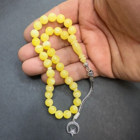 Kaliningrad Damla Kehribar Küre Tespih 8 (mm)-1