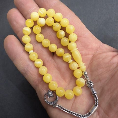 Kaliningrad Damla Kehribar Küre Tespih 8 (mm)-1