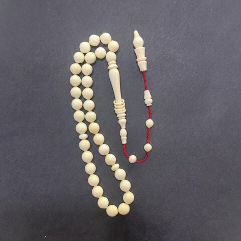 Yerli Atölye İşçiliği Fildişi Tespih İstanbul Kesim 7*7,3 (mm)