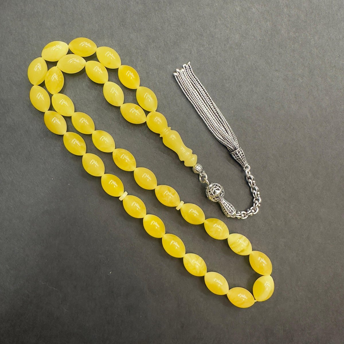 Kaliningrad Damla Kehribar Beyzi Tespih 8*12 (mm)