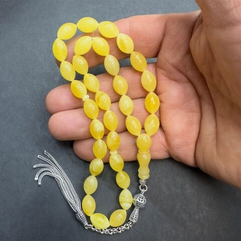 Kaliningrad Damla Kehribar Beyzi Tespih 8*12 (mm)