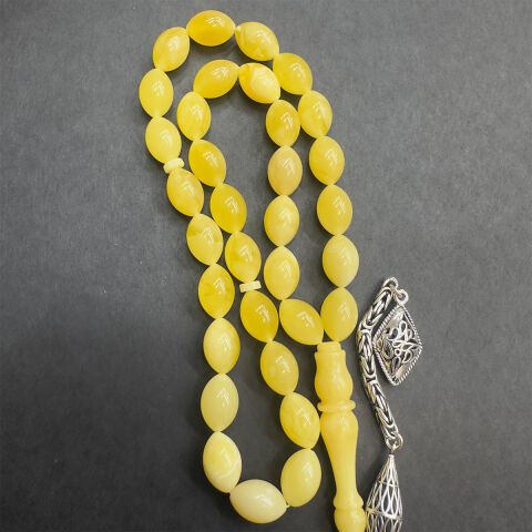 Kaliningrad Damla Kehribar Beyzi Tespih 8,5*12,5 (mm)