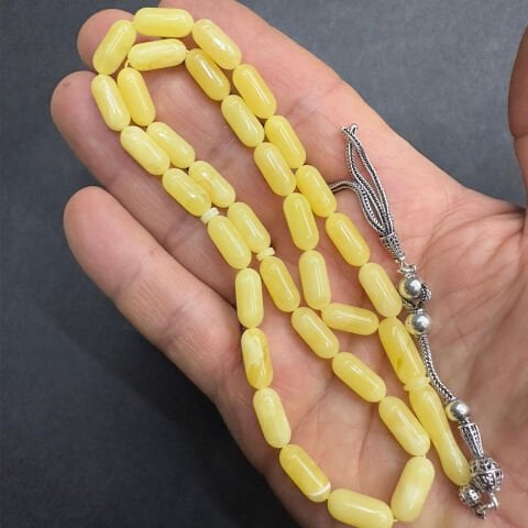 Kaliningrad Damla Kehribar Kapsül Tespih 6*13,5 (mm)