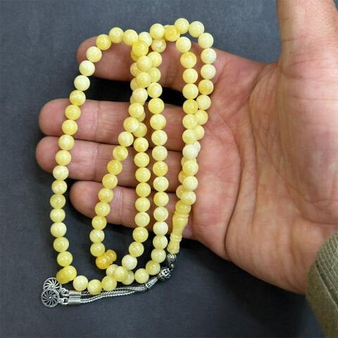 99 luk Kaliningrad Damla Kehribar Tespih 6,5 (mm)-1