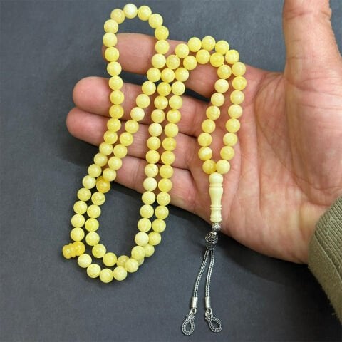 99 luk Kaliningrad Damla Kehribar Tespih 7 (mm)-1