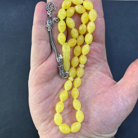 Kaliningrad Damla Kehribar Beyzi Tespih 7.5*11 (mm)