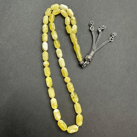 N.N Kaliningrad Damla Kehribar Kapsül Tespih 5*9 (mm)-2