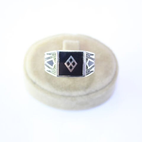 Gümüş Erkek Yüzük - 8