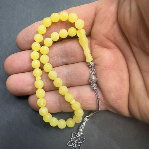 Kaliningrad Damla Kehribar Küre Tespih 6,5 (mm)-1