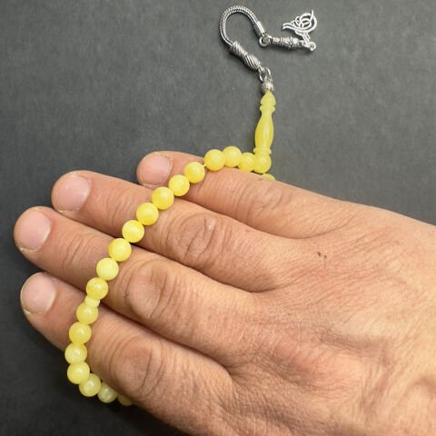 Kaliningrad Damla Kehribar Küre Tespih 6,5 (mm)-2