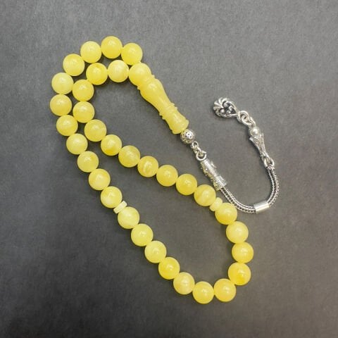 Kaliningrad Damla Kehribar Küre Tespih 6,5 (mm)-4