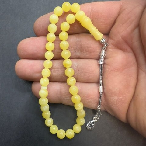 Kaliningrad Damla Kehribar Küre Tespih 6,5 (mm)-4