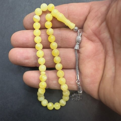 Kaliningrad Damla Kehribar Küre Tespih 6,5 (mm)-5