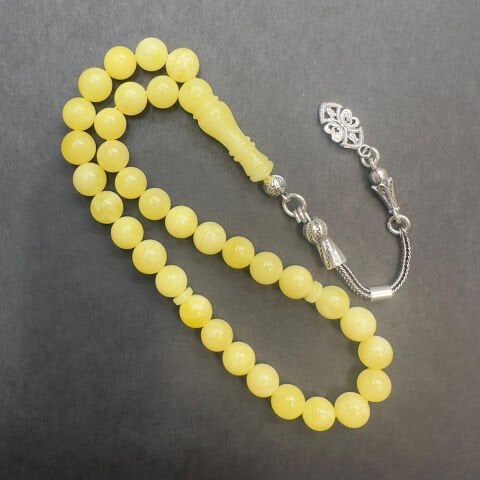 Kaliningrad Damla Kehribar Küre Tespih 6,5 (mm)-3