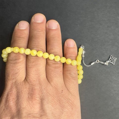 Kaliningrad Damla Kehribar Küre Tespih 6,5 (mm)-6