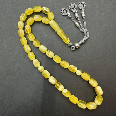 N.N Kaliningrad Damla Kehribar Tespih 6.5*9.5 (mm)-1