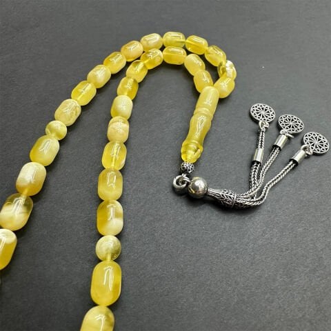 N.N Kaliningrad Damla Kehribar Tespih 6.5*9.5 (mm)-1