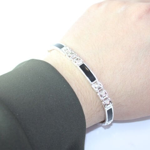 Gümüş Erkek Bileklik - 5