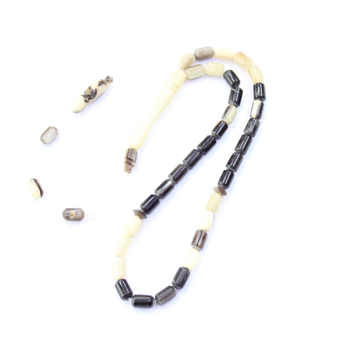 Siyah Koç Boynuzu Tespih Kapsül Kesim 5*8 (mm)