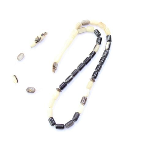 Siyah Koç Boynuzu Tespih Kapsül Kesim 5*8 (mm)