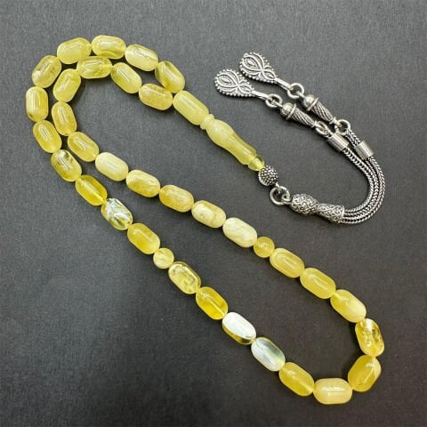 N.N Kaliningrad Damla Kehribar Tespih 5.5*9 (mm)-1